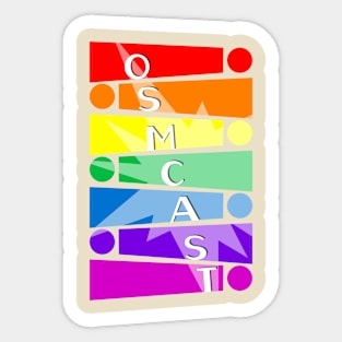 The OSMcast Rainbow Sticker